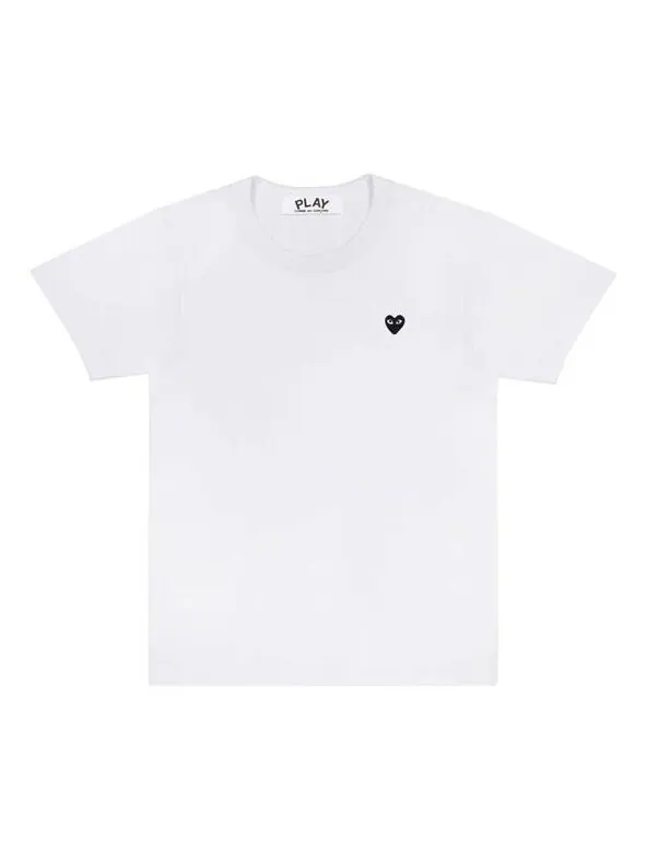 Футболка mini black short sleeve white Comme Des Garcons Play — изображение 1 из 1, белый
