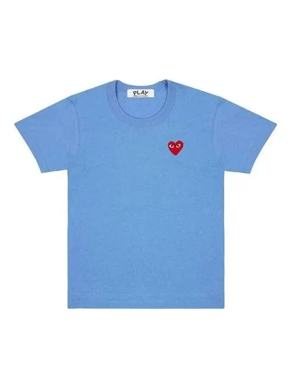 Футболка COMME des GARCONS PLAY FW25 «Синяя» AZ-T211-051-1 — изображение 1 из 5, синий