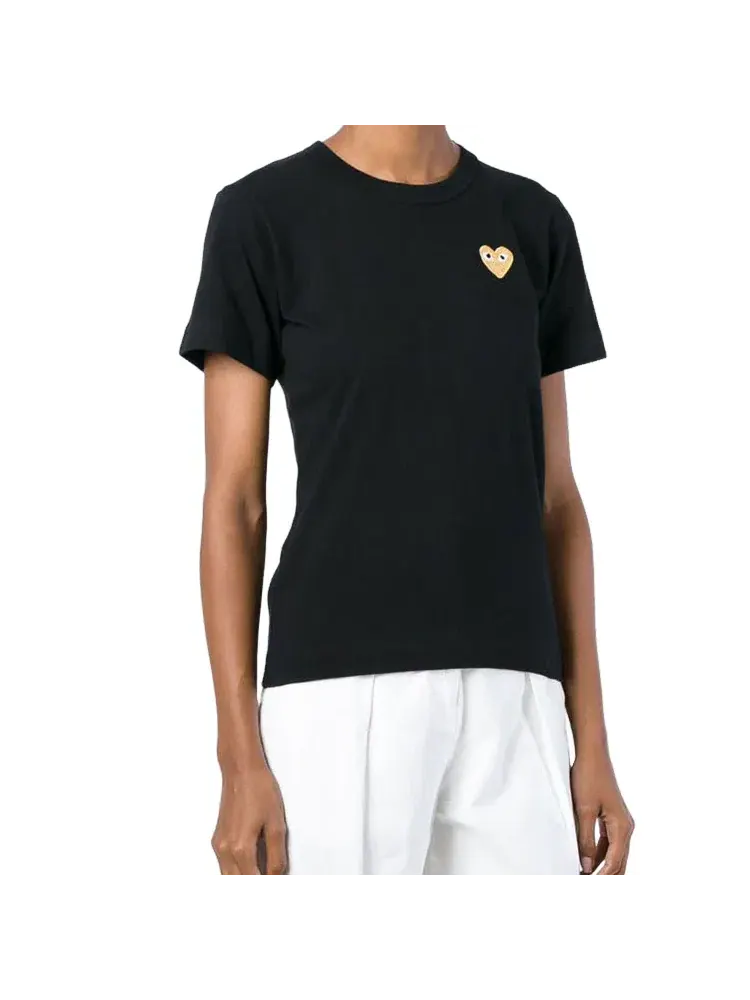 Футболка COMME des GARCONS PLAY FW25 «Черная» AZ-T215-051-1 — изображение 2 из 4, черный