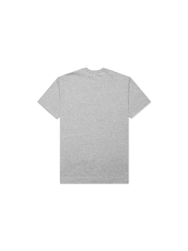 Футболка basic t-shirt two emblems 'grey' Comme Des Garcons Play — изображение 2 из 4, серый