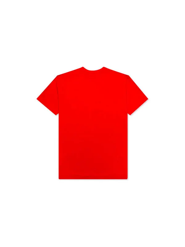 Футболка kawakubo rei love short sleeve red Comme Des Garcons Play — изображение 2 из 2, красный