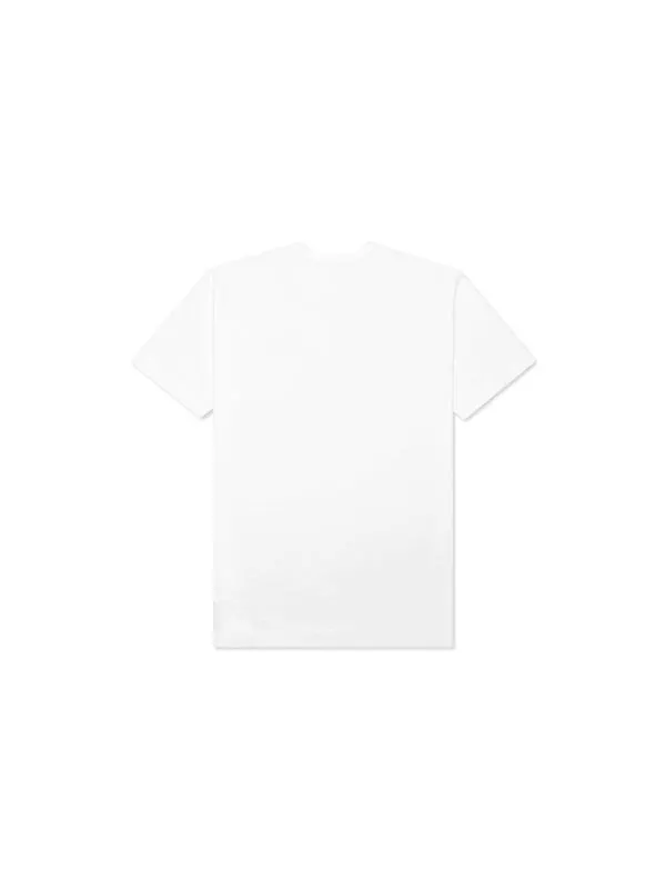 Футболка camouflage two heats logo tee 'white' Comme Des Garcons Play — изображение 2 из 4, белый