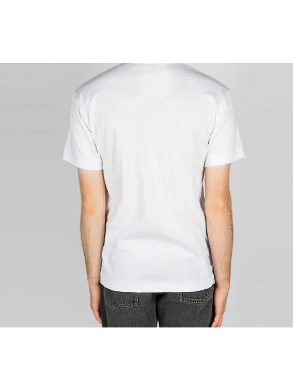 Футболка camouflage two heats logo tee 'white' Comme Des Garcons Play — изображение 4 из 4, белый