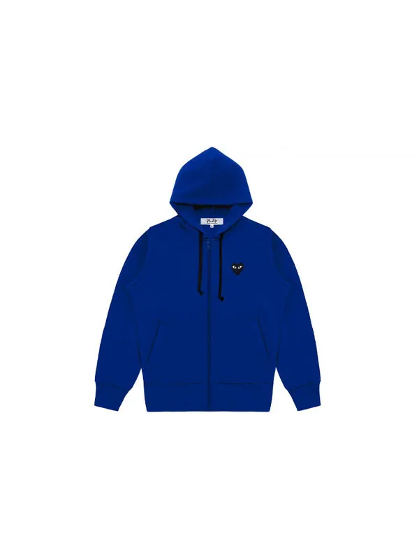Толстовка zip up hoodie 'blue' Comme Des Garcons Play — изображение 2 из 3, синий