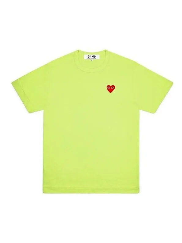 Футболка pastelle red emblem t-shirt 'green' Comme Des Garcons Play — изображение 1 из 1, зеленый