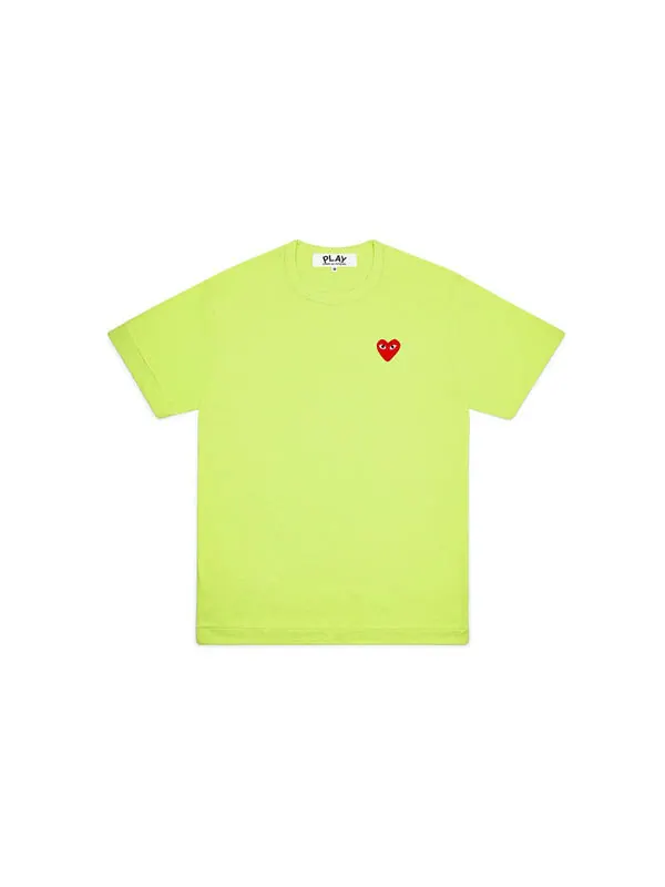 Футболка logo pattern short sleeve green Comme Des Garcons Play — изображение 2 из 2, зеленый