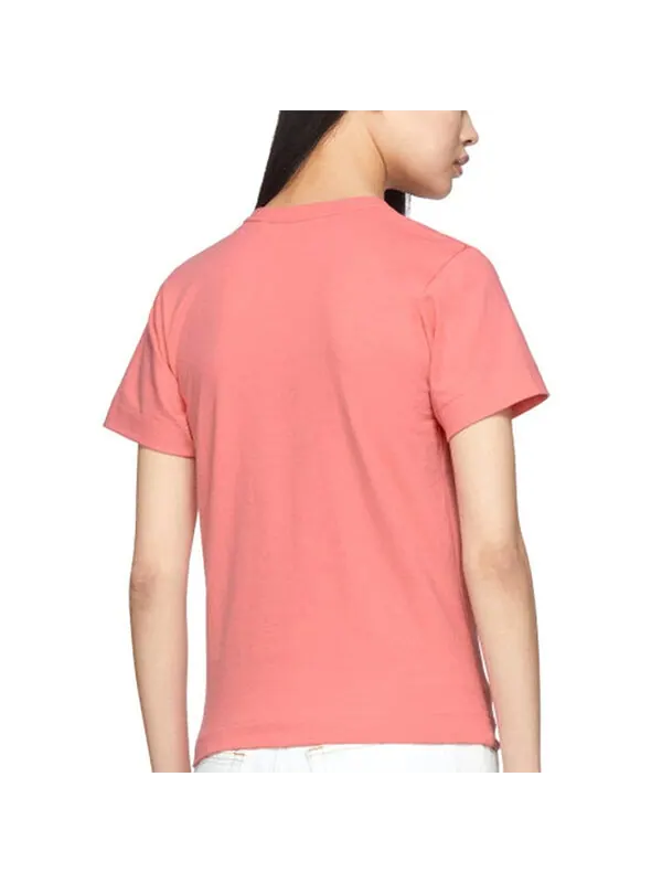 Футболка big heart t-shirt 'pink' Comme Des Garcons Play — изображение 3 из 3, розовый