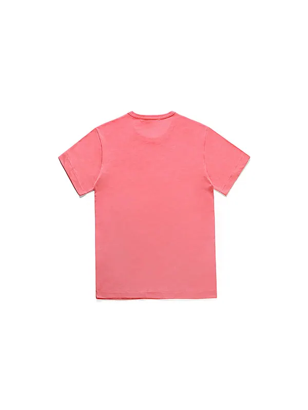 Футболка pastelle red heart t-shirt 'pink' Comme Des Garcons Play — изображение 2 из 2, розовый