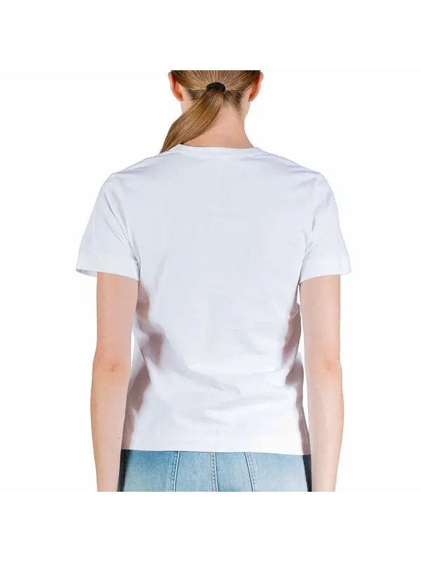 Футболка basic t-shirt red family heart 'white' Comme Des Garcons Play — изображение 4 из 4, белый