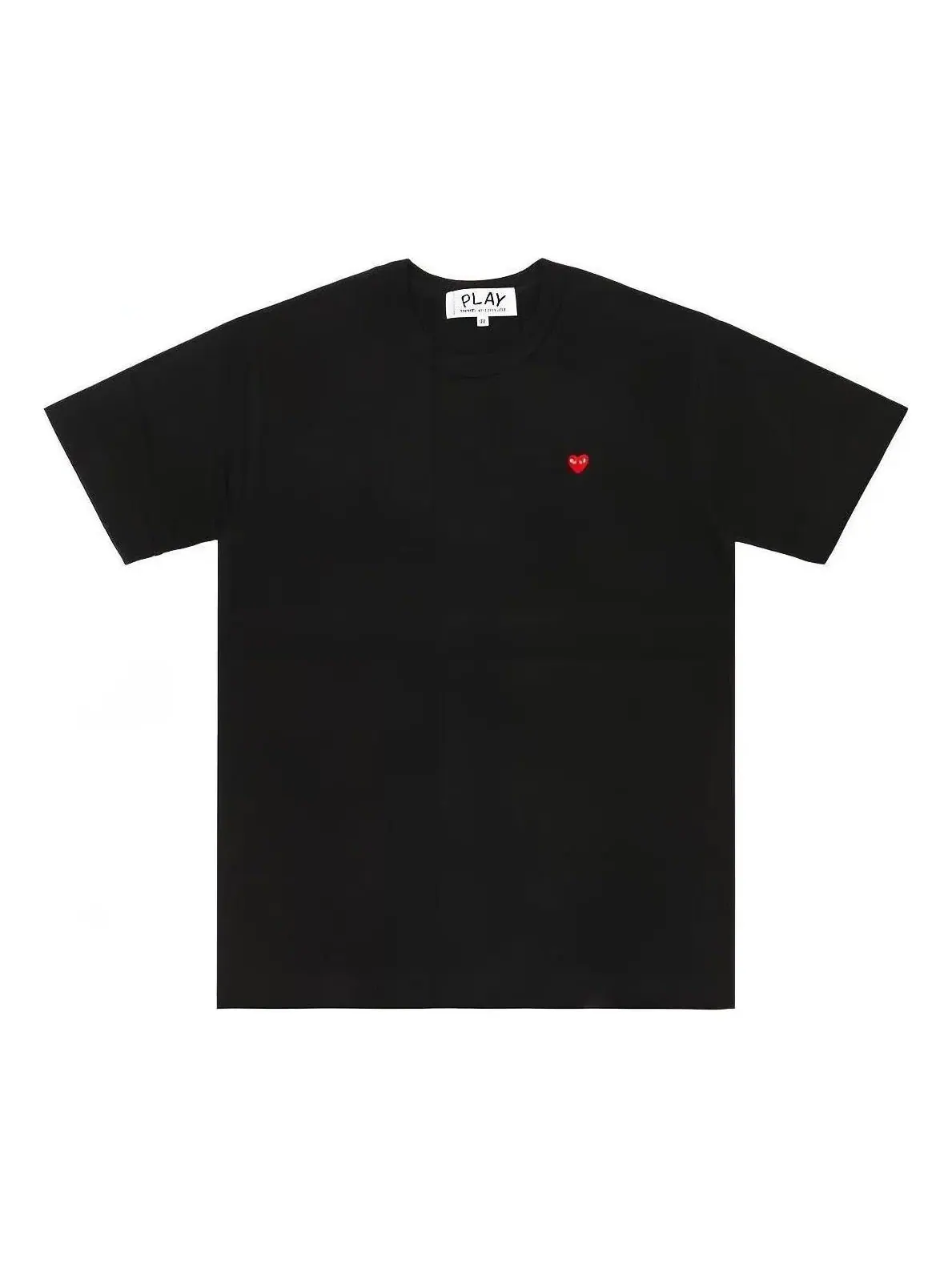 Футболка с маленьким сердечком, черная, AZ-T303-051-1 COMME des GARCONS PLAY FW25 — изображение 1 из 5, черный