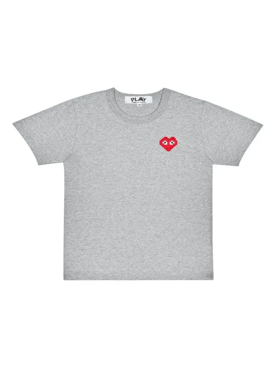 Футболка COMME des GARCONS PLAY FW25 x Invader — изображение 1 из 4, серый