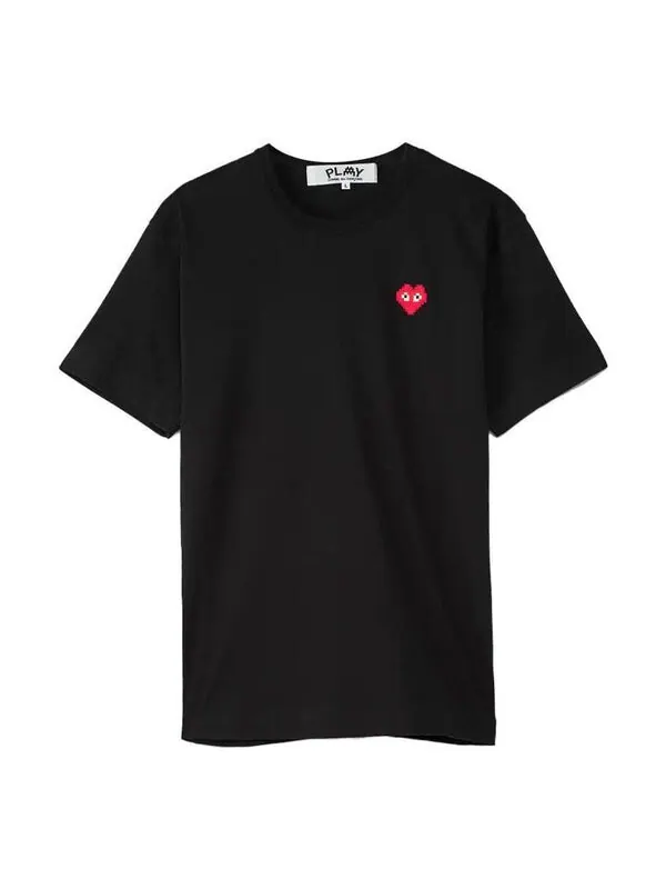 Футболка basic invaders t-shirt red emblem 'black' Comme Des Garcons Play — изображение 1 из 4, черный