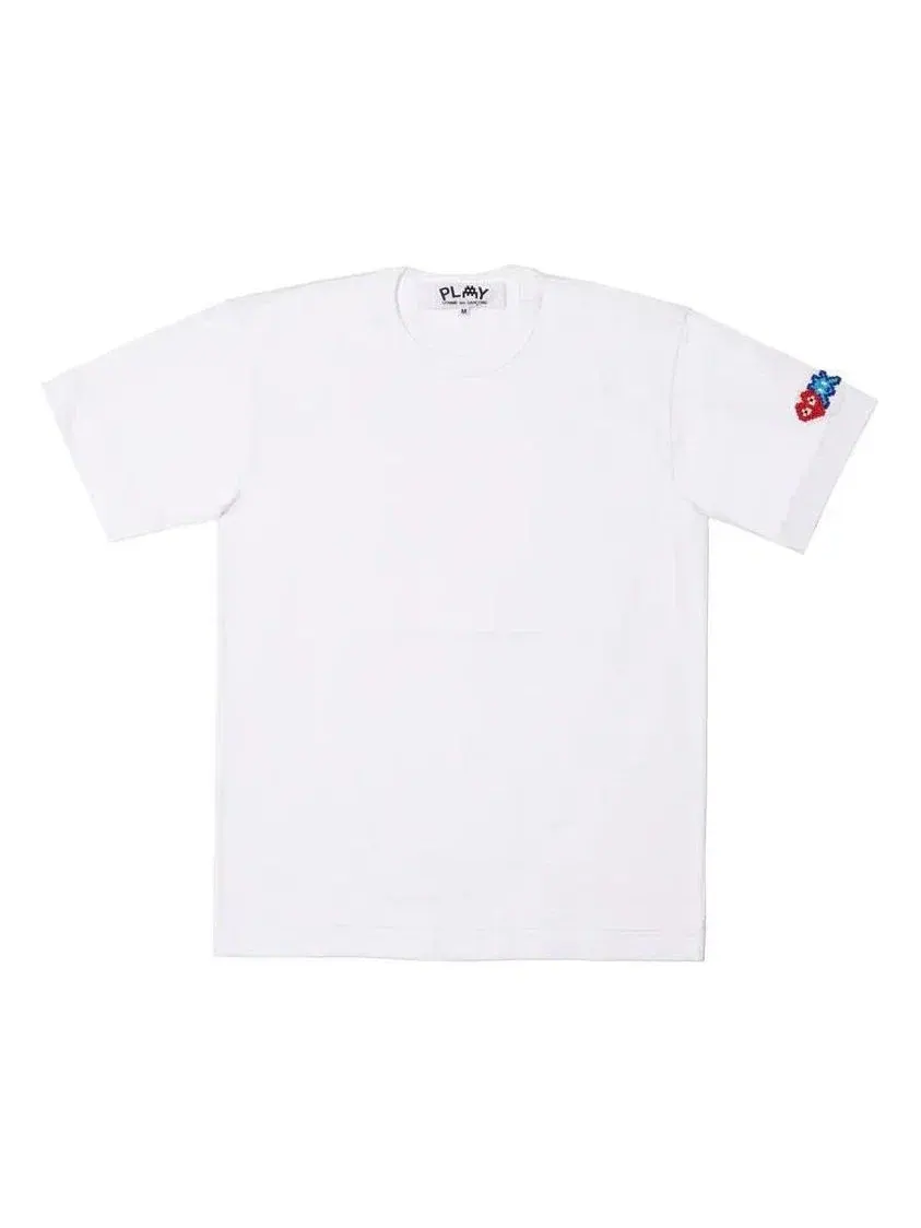 Футболка COMME des GARCONS PLAY FW25 с двойным сердцем, белая, AZ-T327-051-3 — изображение 1 из 1, белый