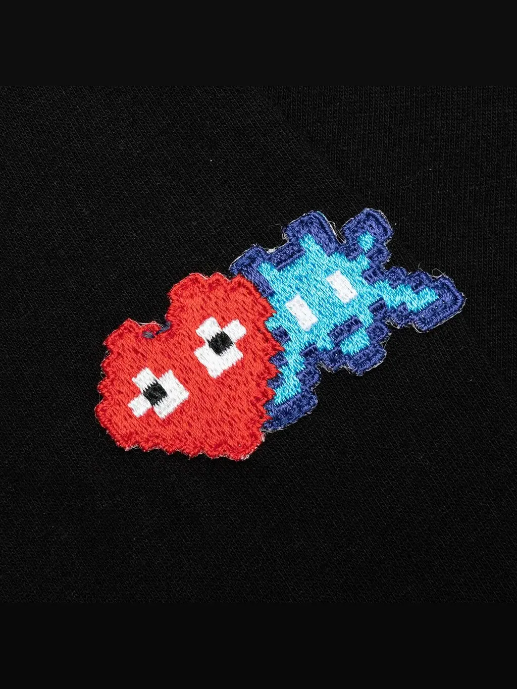 Футболка с длинным рукавом COMME des GARCONS PLAY SS25 x Invader Double Pixel Heart — изображение 3 из 3, черный