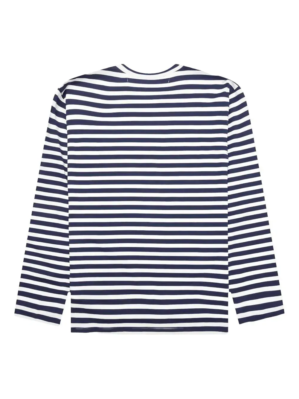 Футболка COMME des GARCONS PLAY SS25 с двойными полосками в форме сердца — изображение 2 из 3, синий