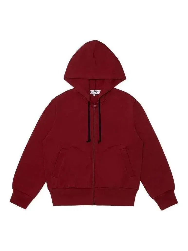Толстовка на молнии, красная COMME des GARCONS PLAY FW25 x Invader — изображение 1 из 4, красный