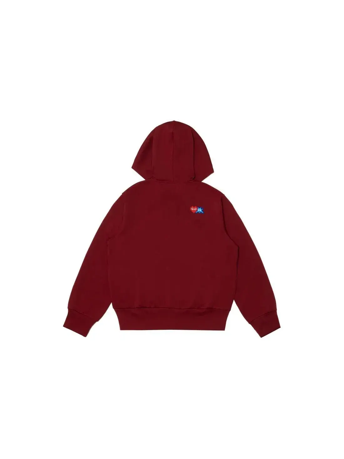 Толстовка на молнии, красная COMME des GARCONS PLAY FW25 x Invader — изображение 2 из 4, красный