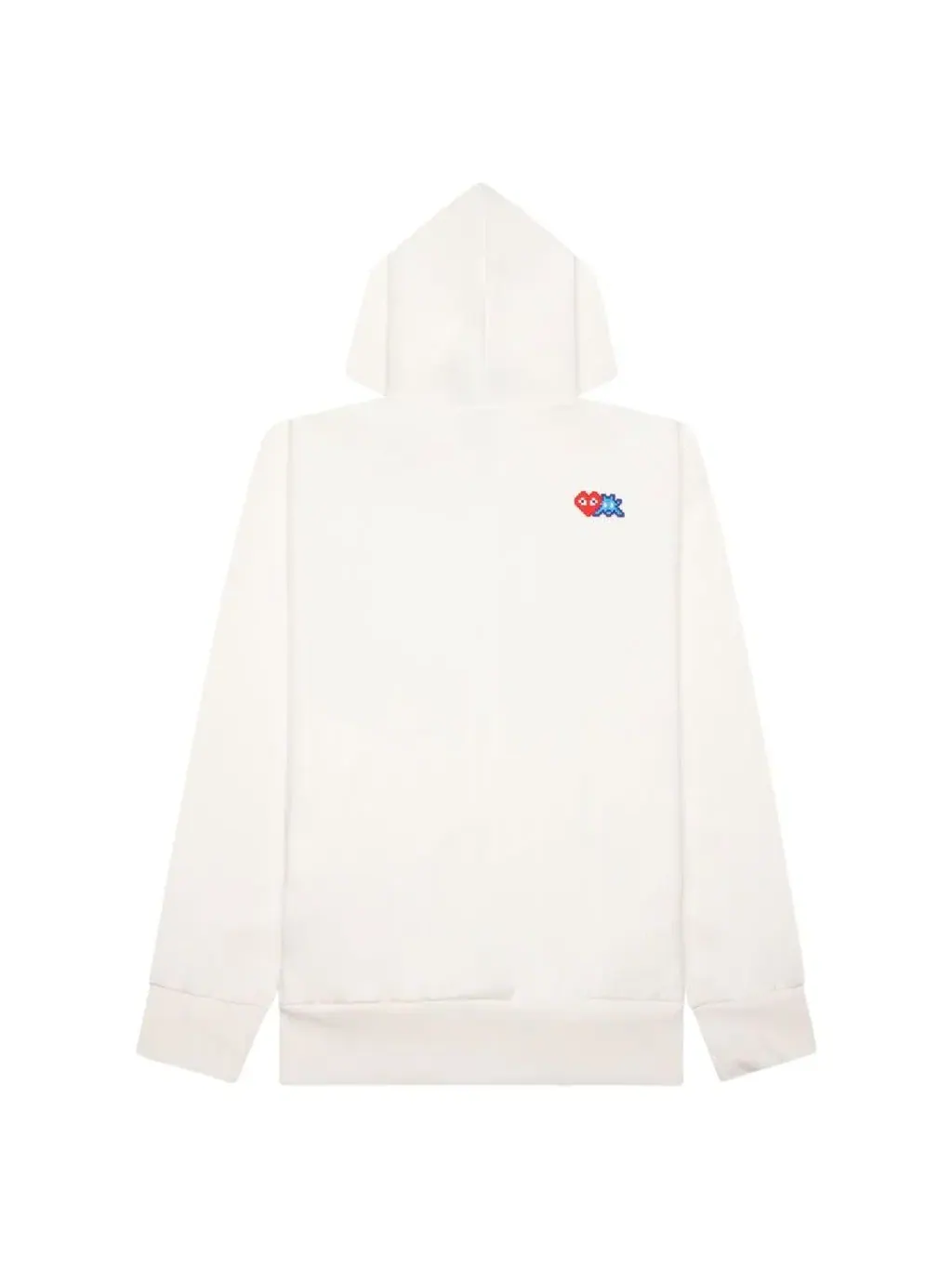 Худи на молнии COMME des GARCONS PLAY SS25 x Invader — изображение 2 из 4, белый