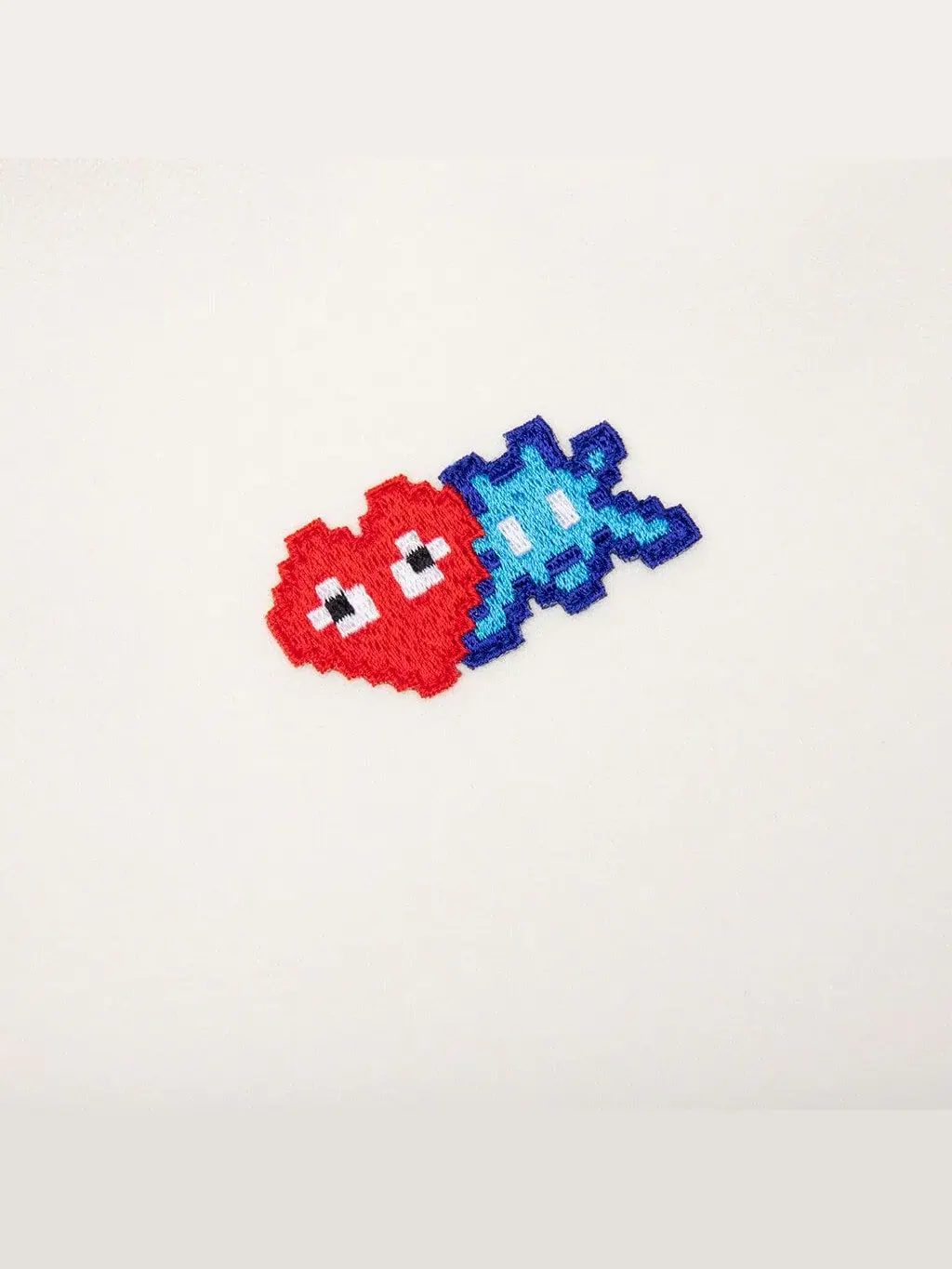 Худи на молнии COMME des GARCONS PLAY SS25 x Invader — изображение 3 из 4, белый