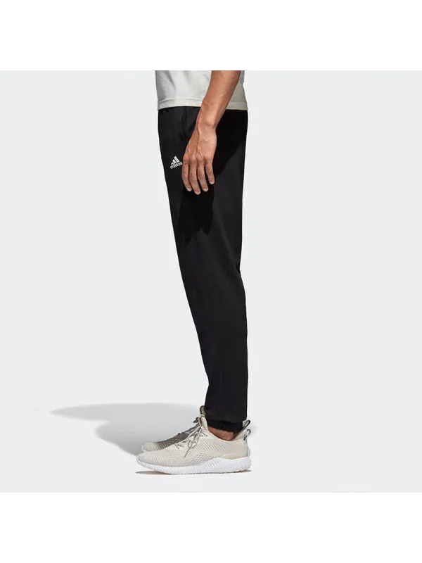 Спортивные штаны Men's adidas Sports Stylish Knit Black Long Pants/Trousers — изображение 4 из 4, черный