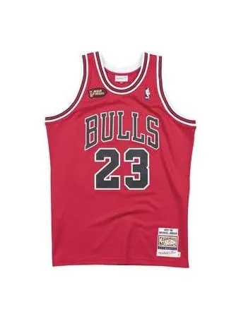 Джерси Mitchell & Ness NBA Michael Jordan Chicago Bulls 1997/98 Road Finals Jersey #23 — изображение 1 из 2, красный
