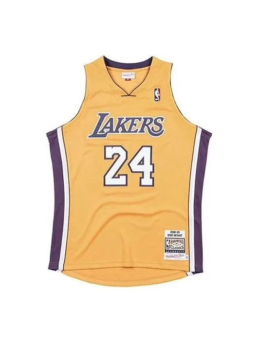 Джерси Mitchell & Ness x NBA Los Angeles Lakers 2008-09 Road Finals Jersey 'Kobe Bryant 24' — изображение 1 из 2, желтый