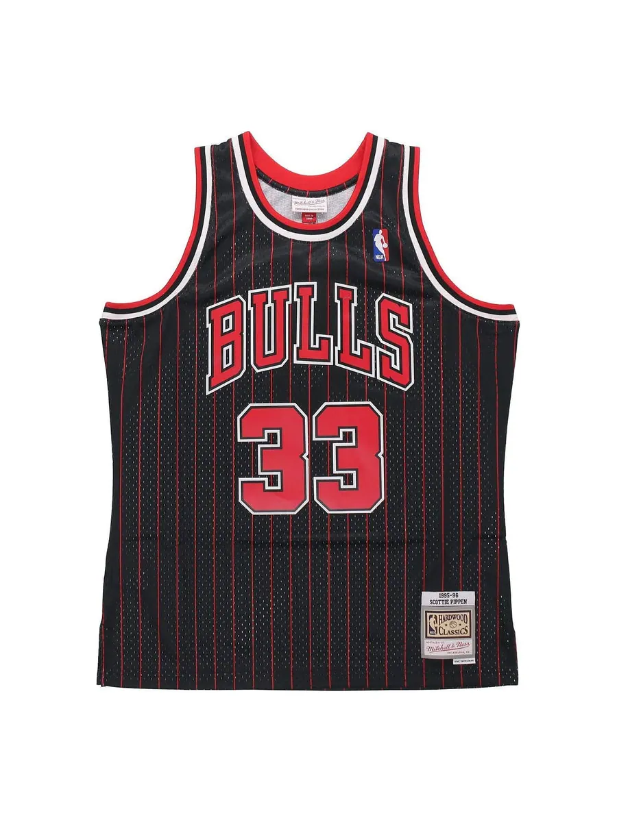 Джерси Mitchell & Ness x NBA CHICAGO BULLS 1995-96 Swingman Jersey 'Scottie Pippen' — изображение 1 из 2, черный
