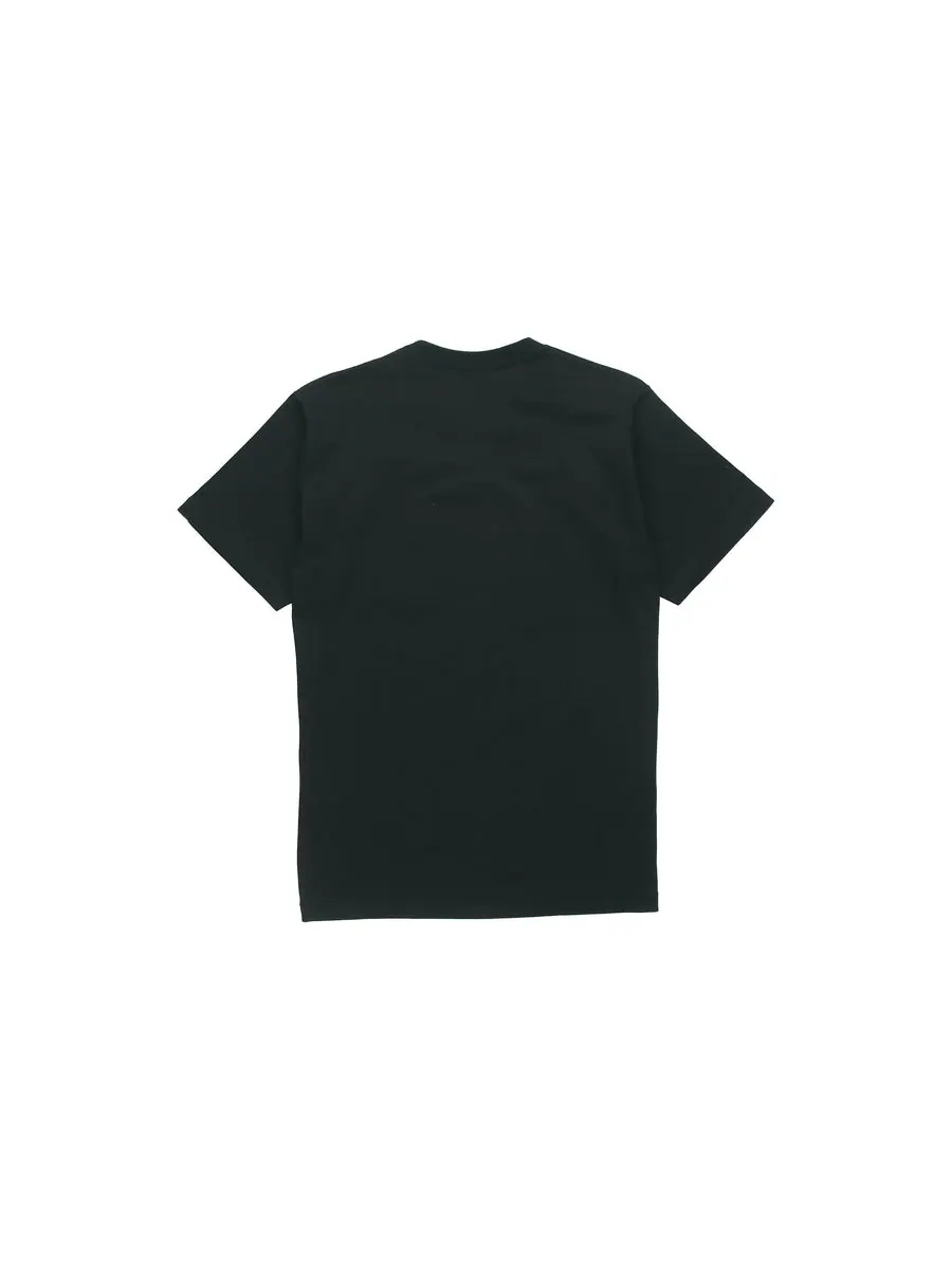 Футболка A Bathing Ape Half Zip Shark Face Tee 'Black Green' — изображение 2 из 2