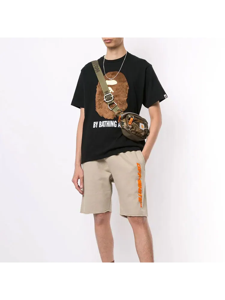 Футболка A Bathing Ape Ape Head Tee' Black Brown' — изображение 2 из 4