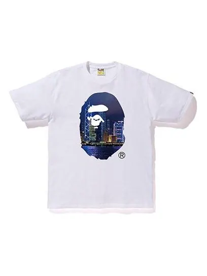 Футболка A Bathing Ape HongKong 13th Anniversary Ape Head T-Shirt 'White' — изображение 1 из 1, белый