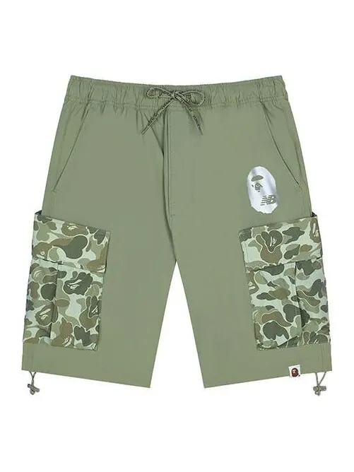 Шорты x bape свободного кроя New Balance — изображение 1 из 2, зеленый/белый