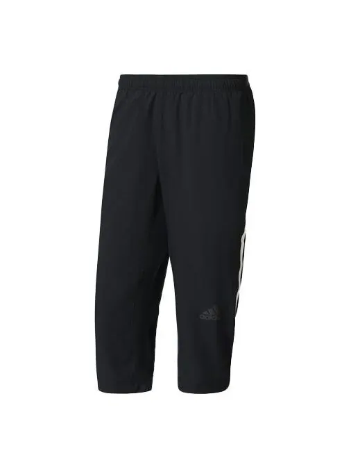 Спортивные штаны adidas Casual Woven Sports Seven-Cent Trousers Men's Black — изображение 1 из 4, черный