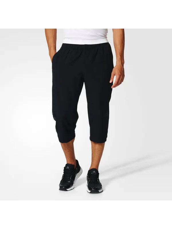 Спортивные штаны adidas Casual Woven Sports Seven-Cent Trousers Men's Black — изображение 3 из 4, черный