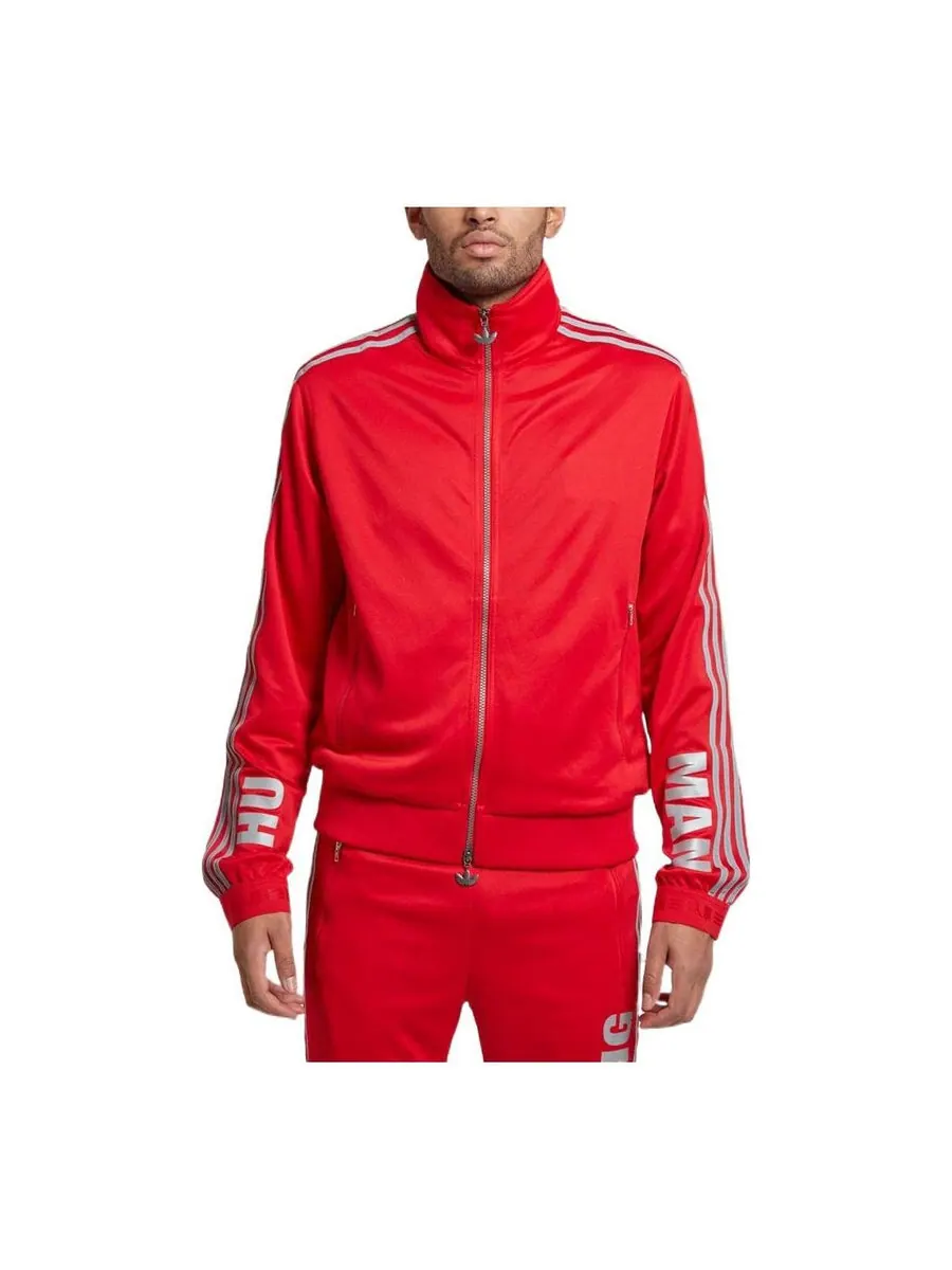 Куртка adidas x Pharrell Hu Race Track Jacket 'Red' — изображение 1 из 4, красный