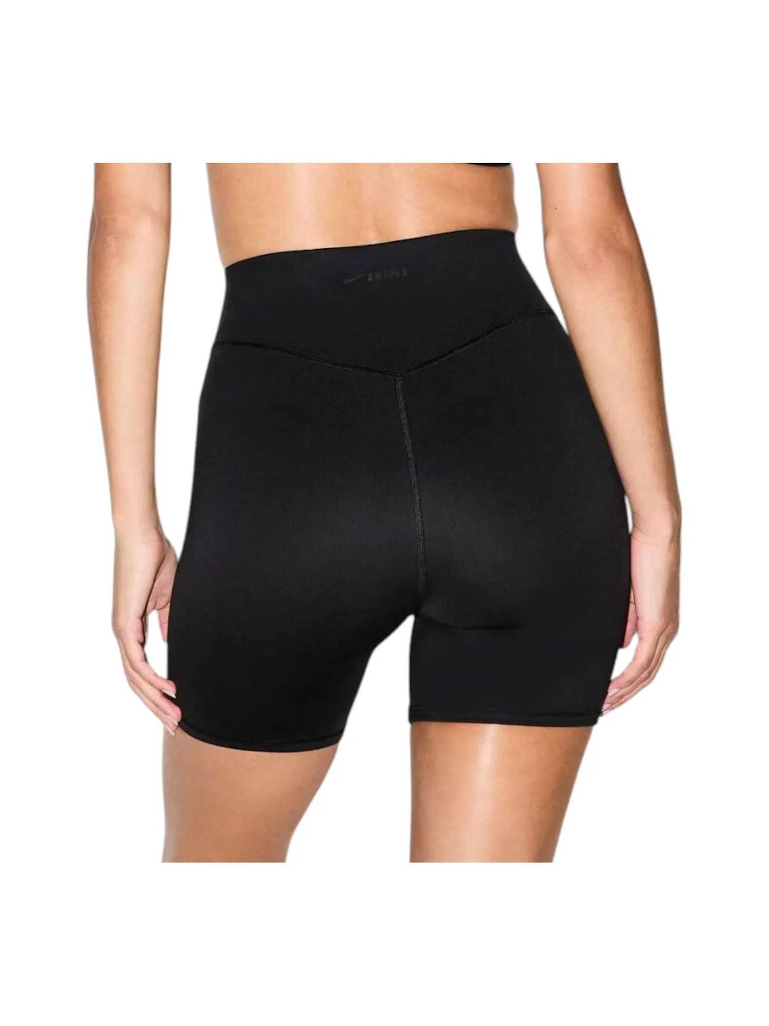 Шорты (WMNS) Nike x SKIMS Matte High-Waisted 5" Biker Shorts 'Obsidian' — изображение 2 из 2, черный