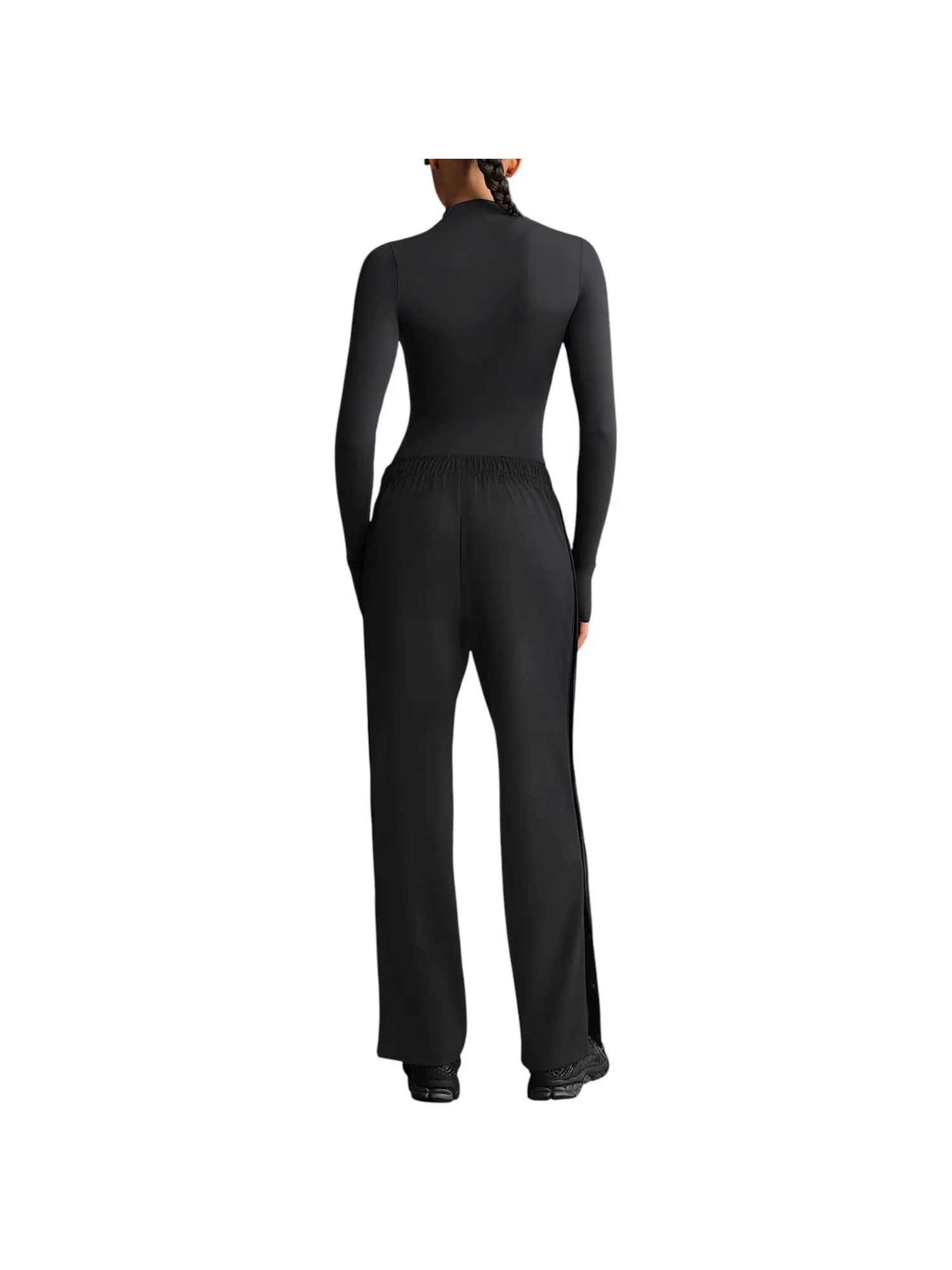 (WMNS) Nike x SKIMS Матовые трикотажные брюки с боковыми застежками, цвет «Обсидиан» — изображение 3 из 3