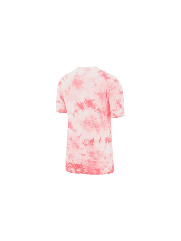 Футболка tie dye logo printing splash ink short sleeve pink Nike — изображение 2 из 4, розовый