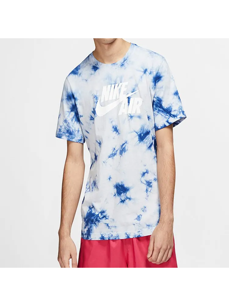 Футболка Nike Air Print Casual Sports Short Sleeve Male White — изображение 3 из 4, белый