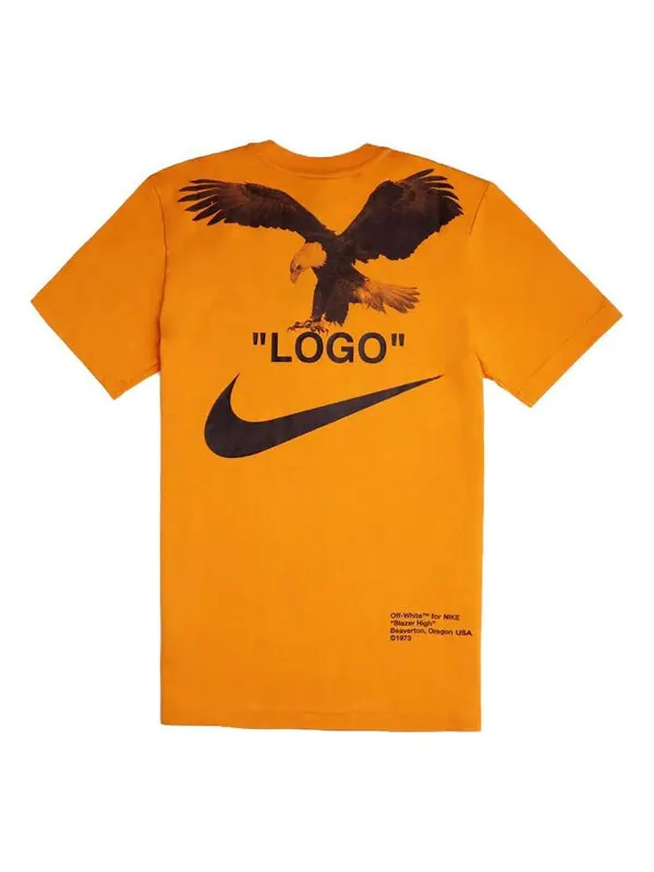 Футболка x off-white nrg a6 t-shirt 'orange peel' Nike — изображение 1 из 2, оранжевый