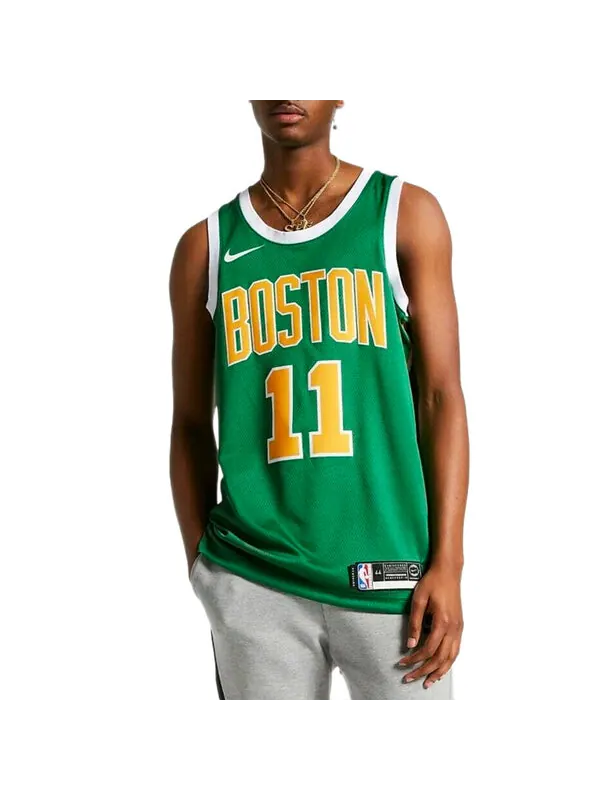 Майка Nike Earned Edition NBA Kyrie Irving Boston Celtics limited SW Fan Edition Jersey Green — изображение 3 из 4, зеленый