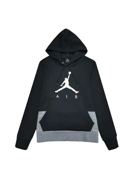 Толстовка Men's Air Jordan Brand Fleece Hooded Pullover Black — изображение 1 из 2, черный