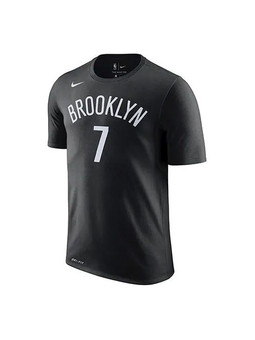 Футболка dri-fit nba brooklyn nets durant 7 short sleeve black Nike — изображение 1 из 2, черный