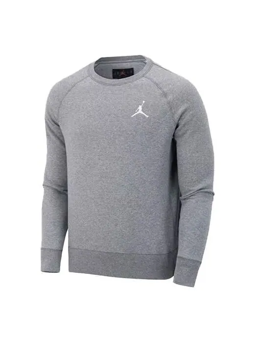 Толстовка Air Jordan Casual Sports Round Neck Pullover 'Grey' — изображение 1 из 2, серый