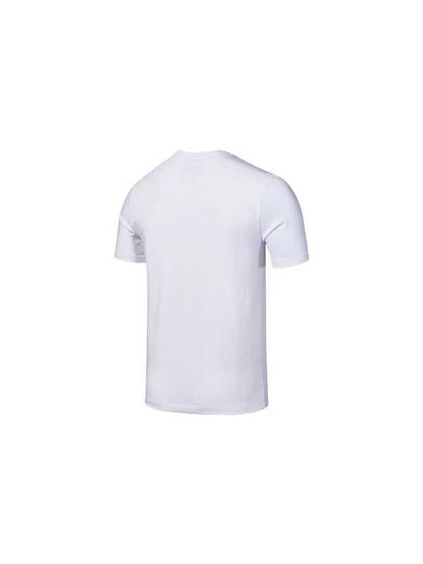 Футболка Men's Nike Solid Color Round Neck Pullover Sports Short Sleeve White T-Shirt — изображение 1 из 2, белый