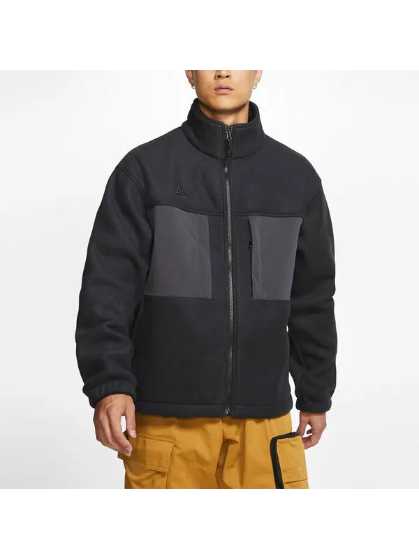 Куртка Nike ACG Splicing polar fleece Jacket Black — изображение 3 из 4, черный