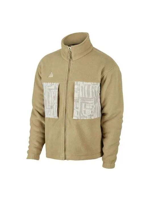Куртка Nike ACG Splicing polar fleece Jacket Khaki — изображение 1 из 4, хаки