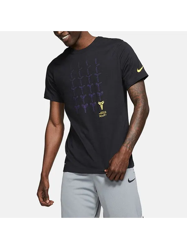 Футболка с принтом свободные с коротким рукавом Nike — изображение 3 из 4, черный