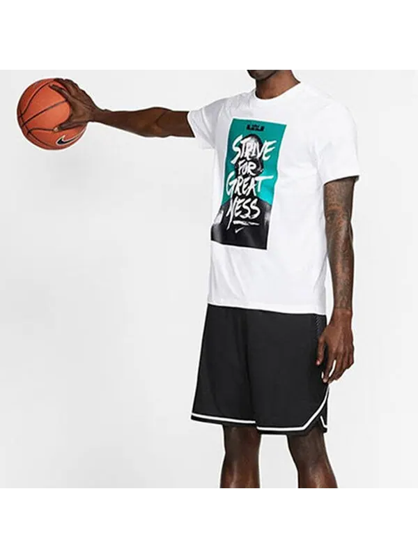 Футболка lebron james printing sports short sleeve white Nike — изображение 4 из 4, белый