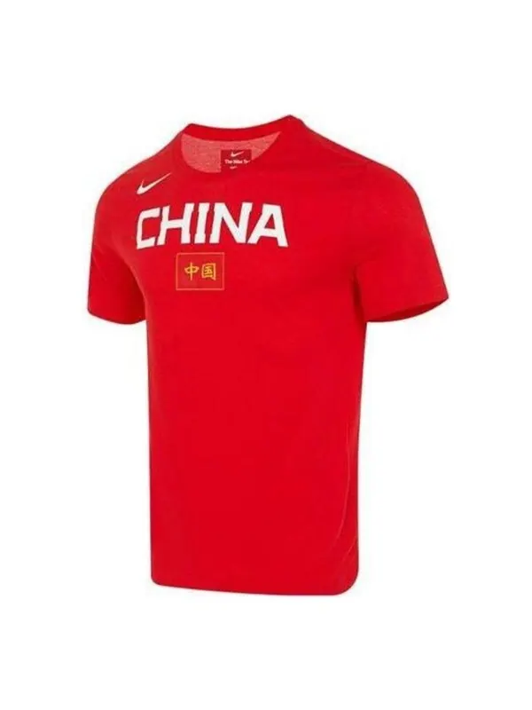 Футболка china dri fit спортивная футболка Nike — изображение 1 из 2, красный/белый