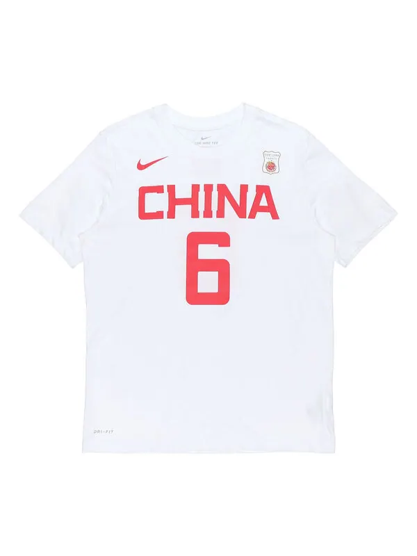 Футболка dri fit с коротким рукавом athleisure casual sports round neck white Nike — изображение 1 из 4, белый